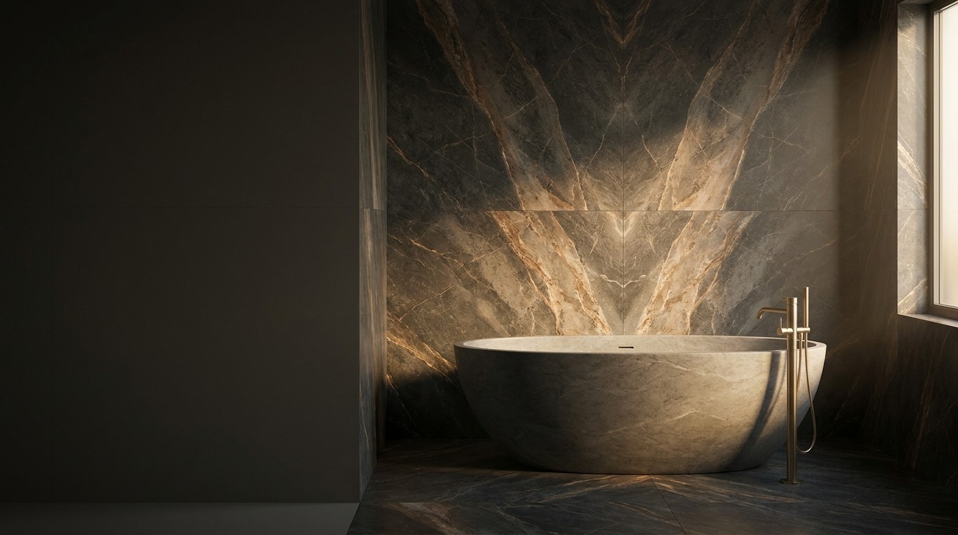 Marmoré tiles in a contemporary interior