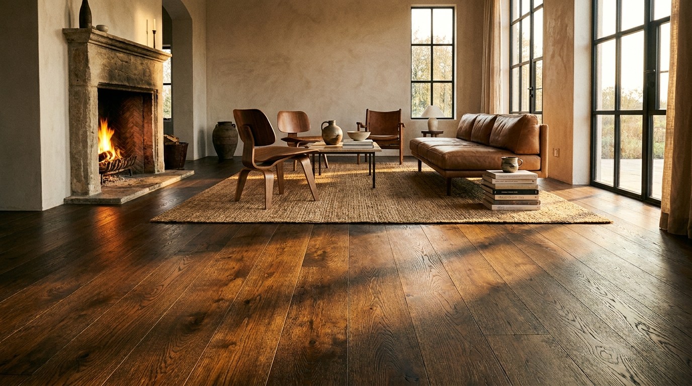 Timber look tiles by Marmoré