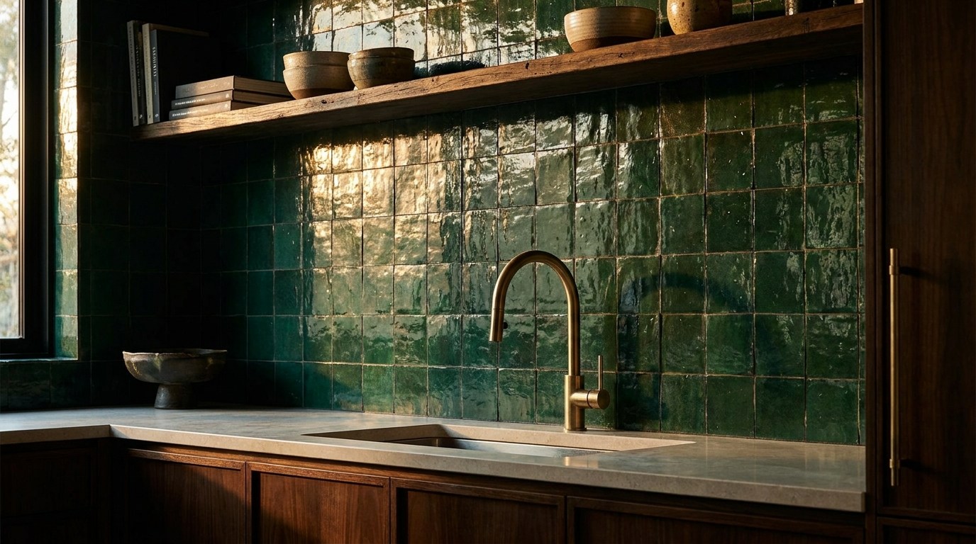 Zellige look tiles by Marmoré
