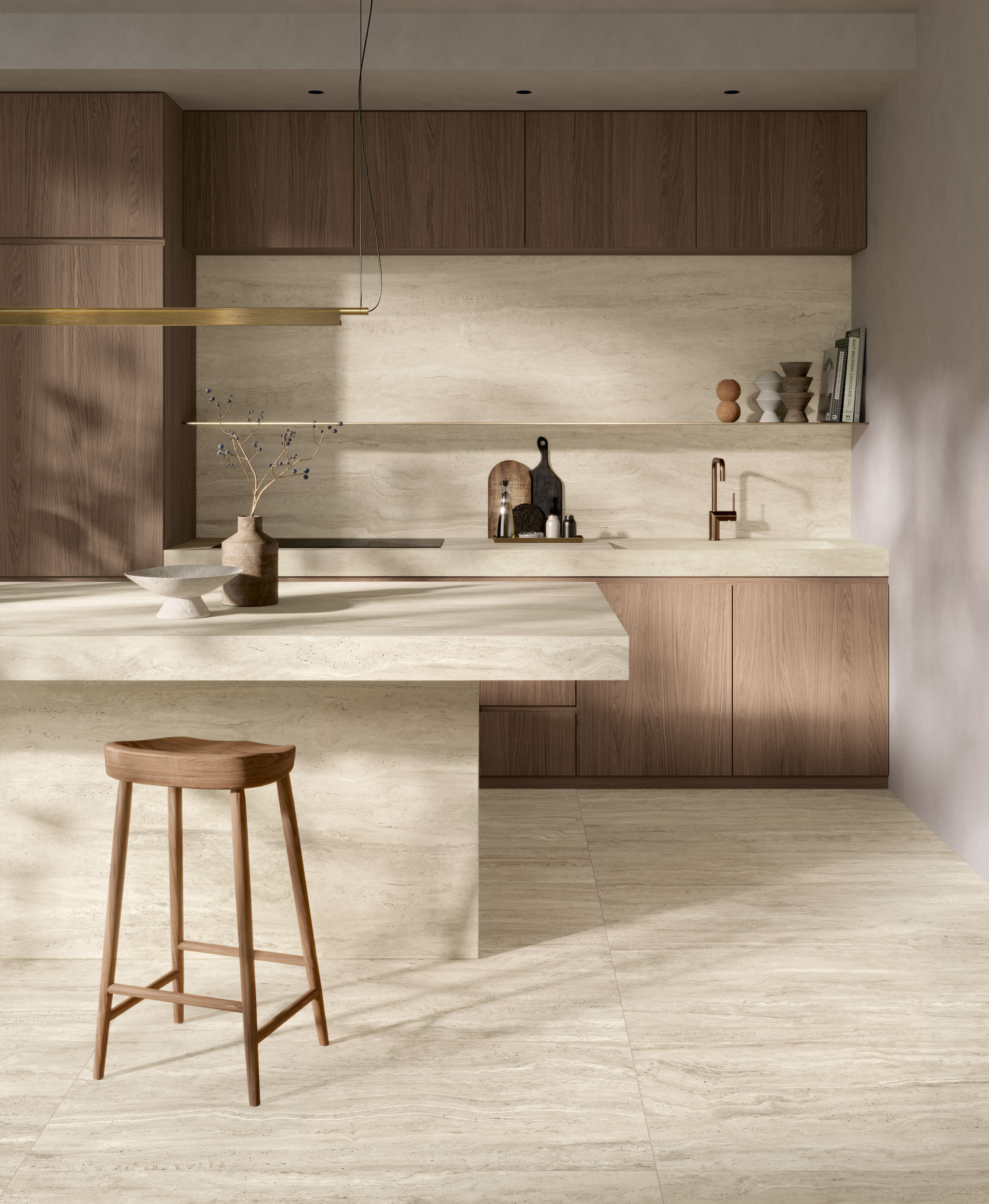Marble & Brass Kitchen