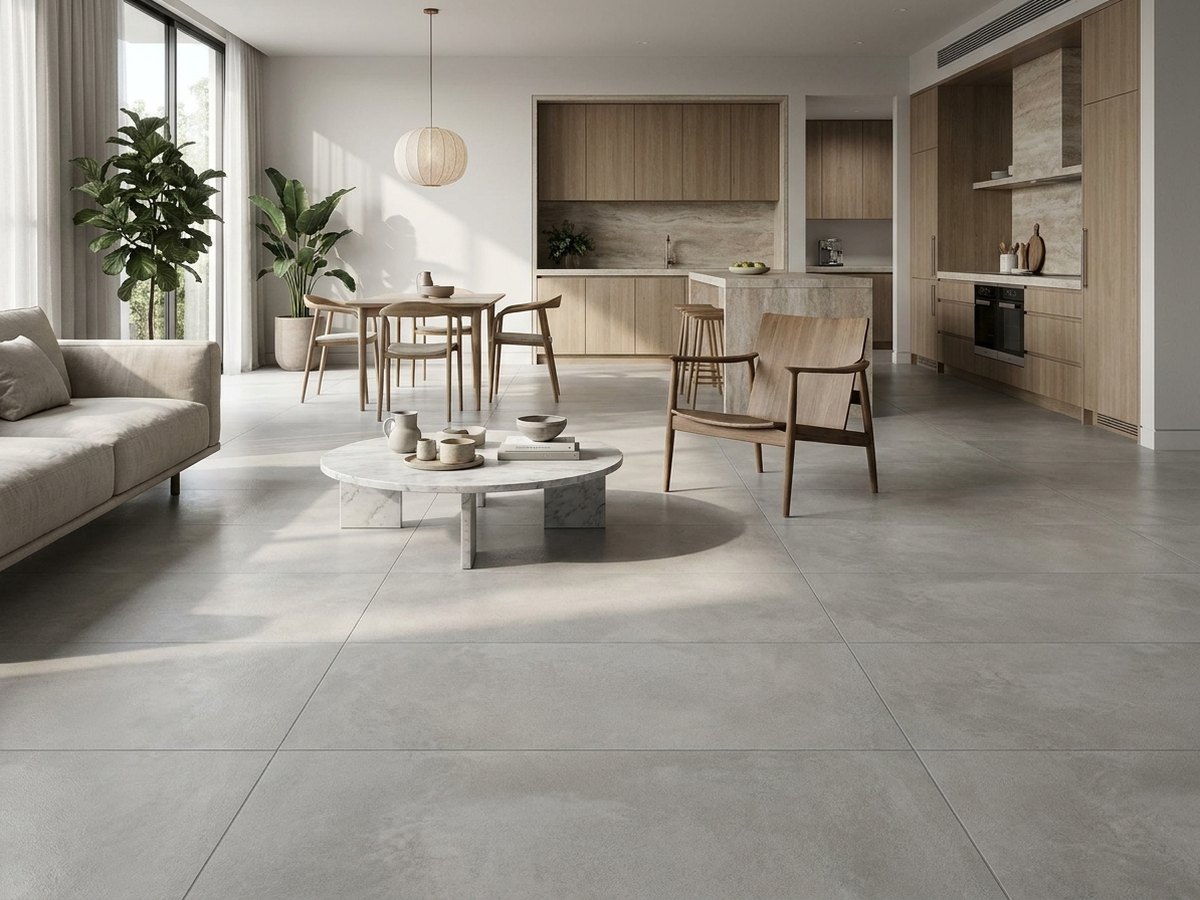 Baltico Light Grey in a room