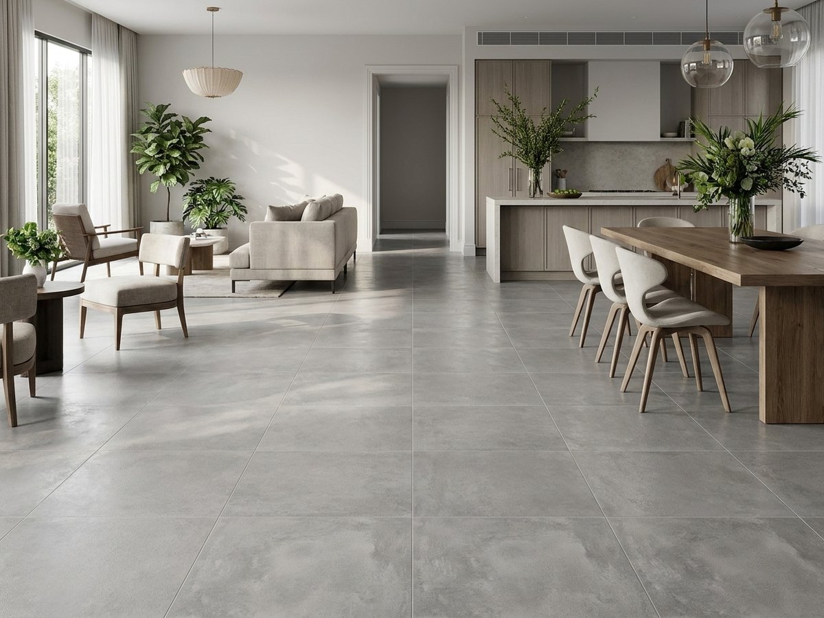 Baltico Light Grey in a room