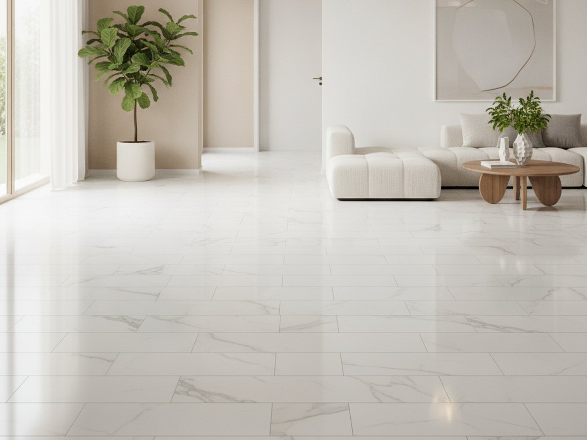 Calcutta Imperiale White in a room
