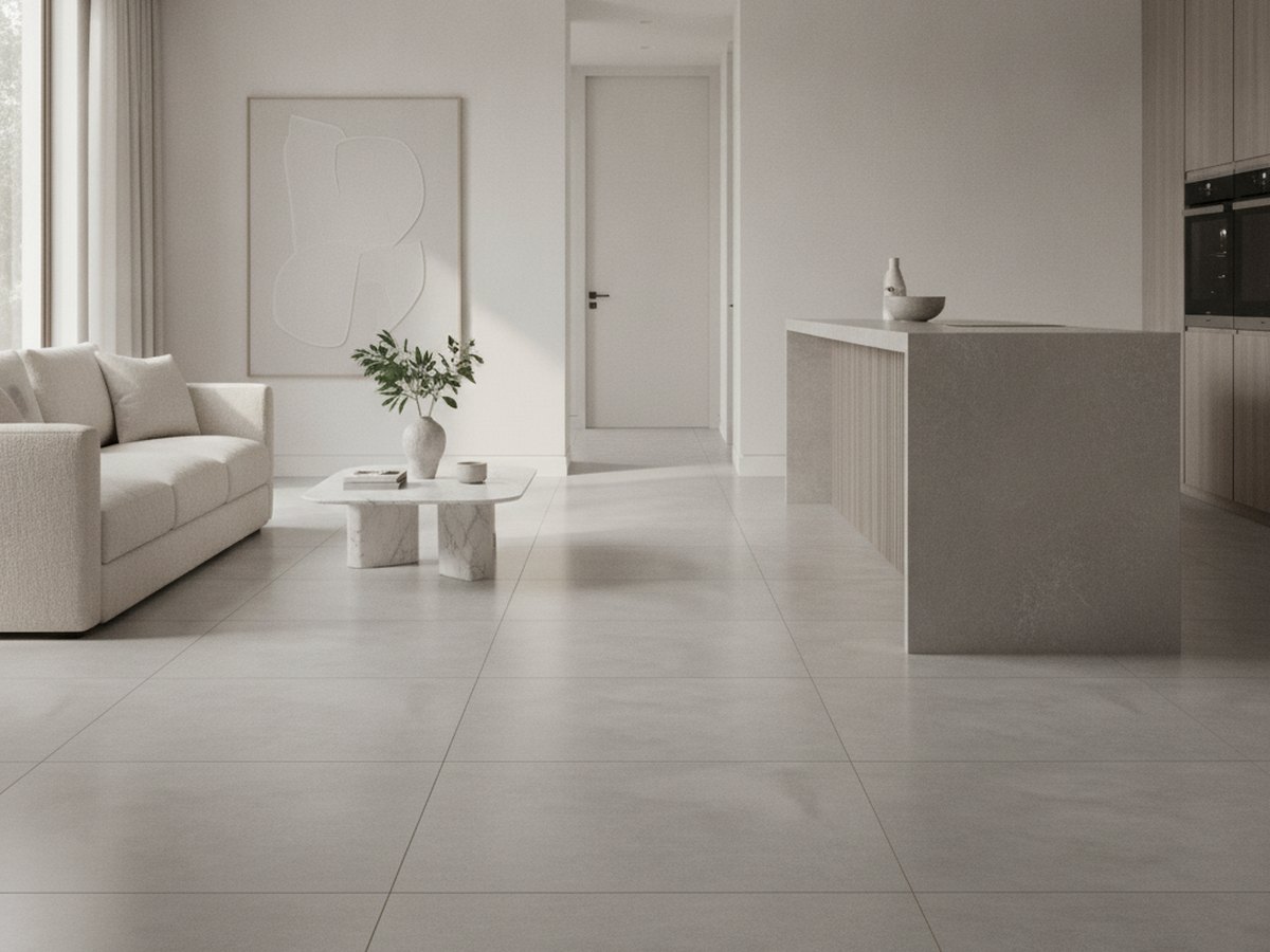 Cloud Light Grey in a room