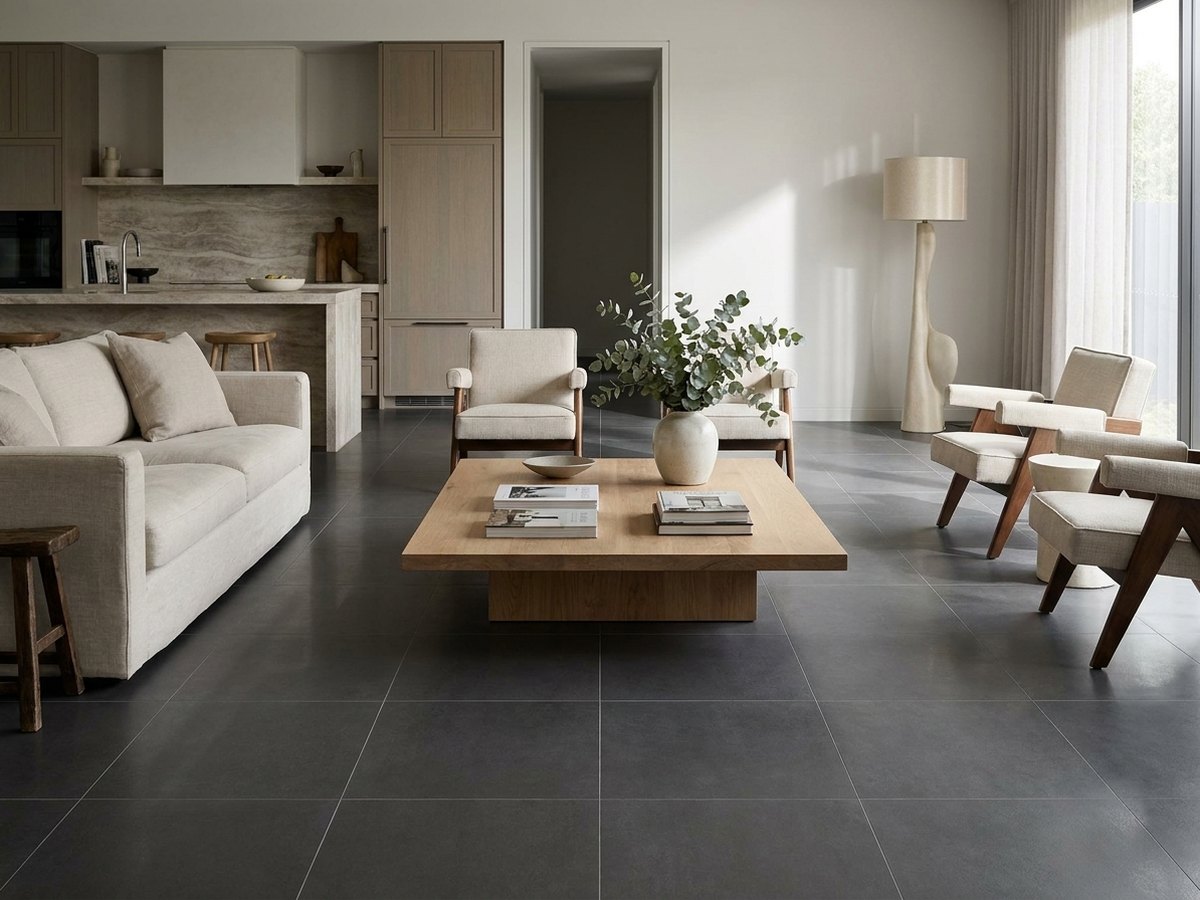 Fusion Stone Dark Grey in a room