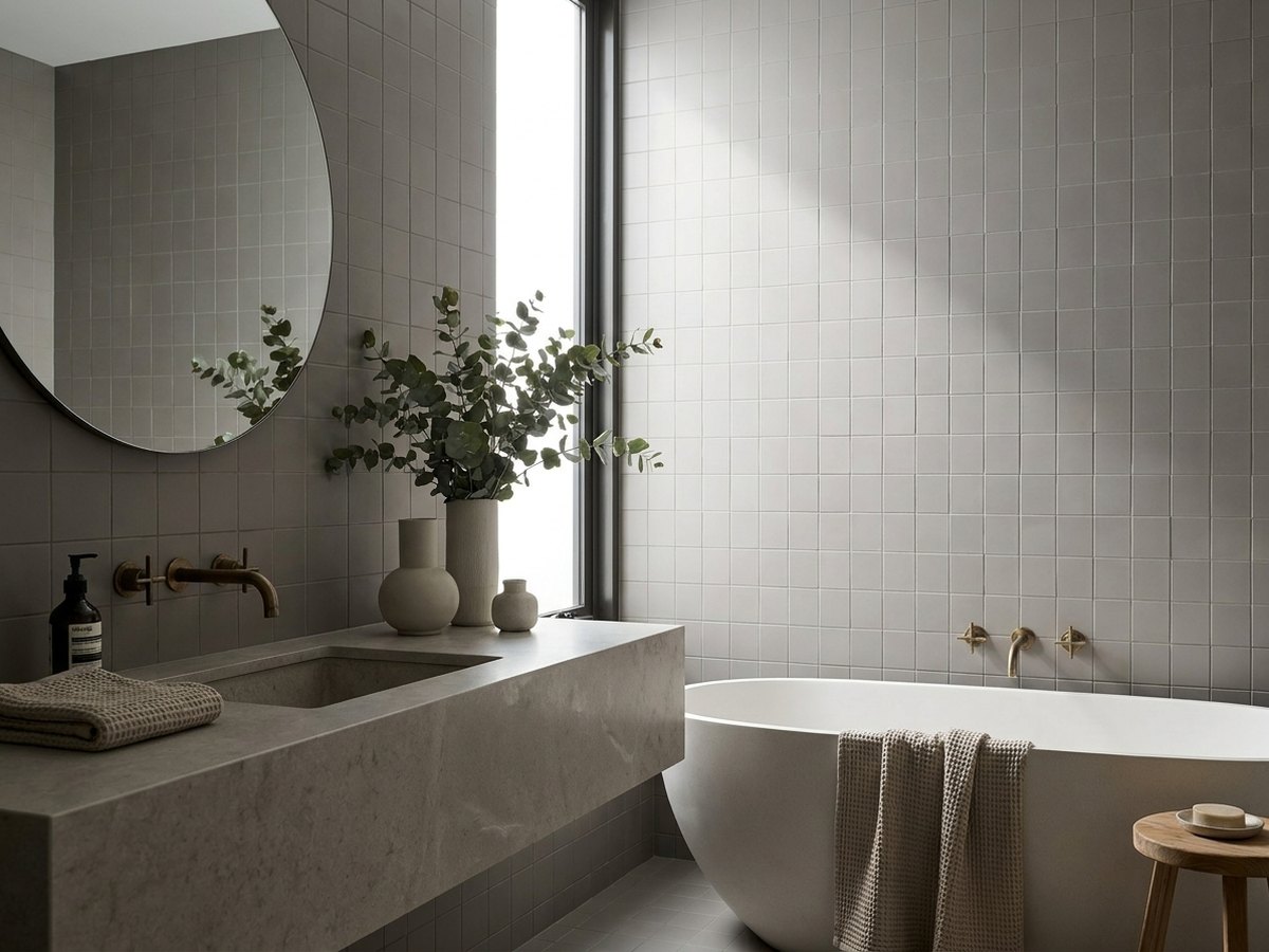 Grigio Broccato in a room