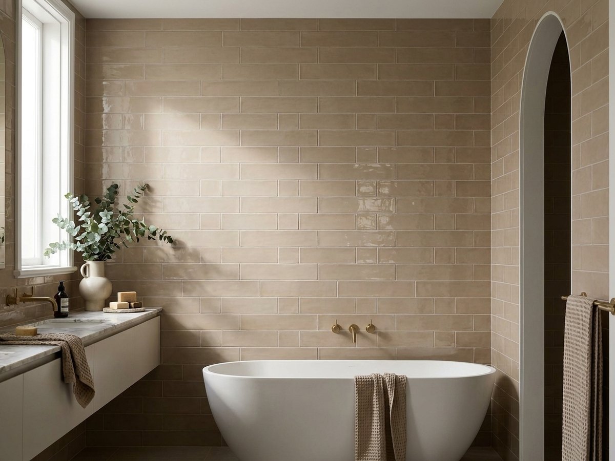 Loft Brick Greige in a room