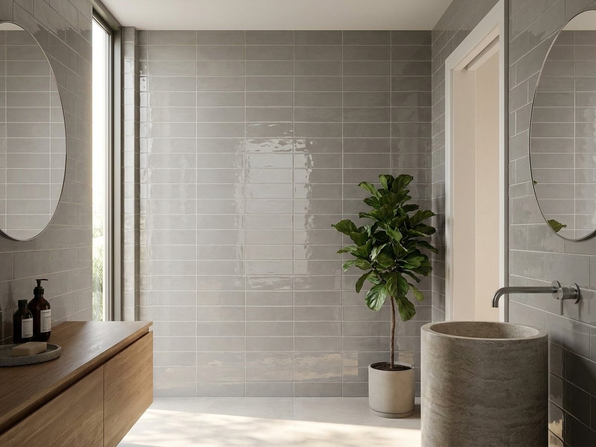 Loft Brick Grey in a room