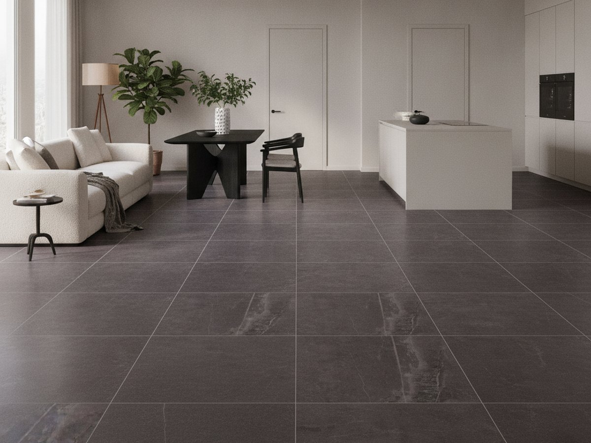 Piombo Naturale in a room