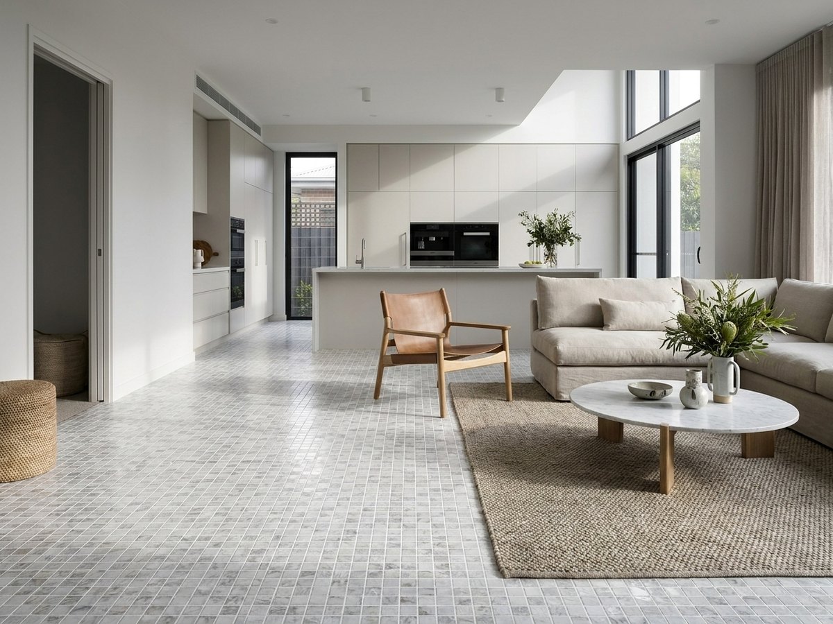 Vanguard Arrecife Iridis Argent in a room