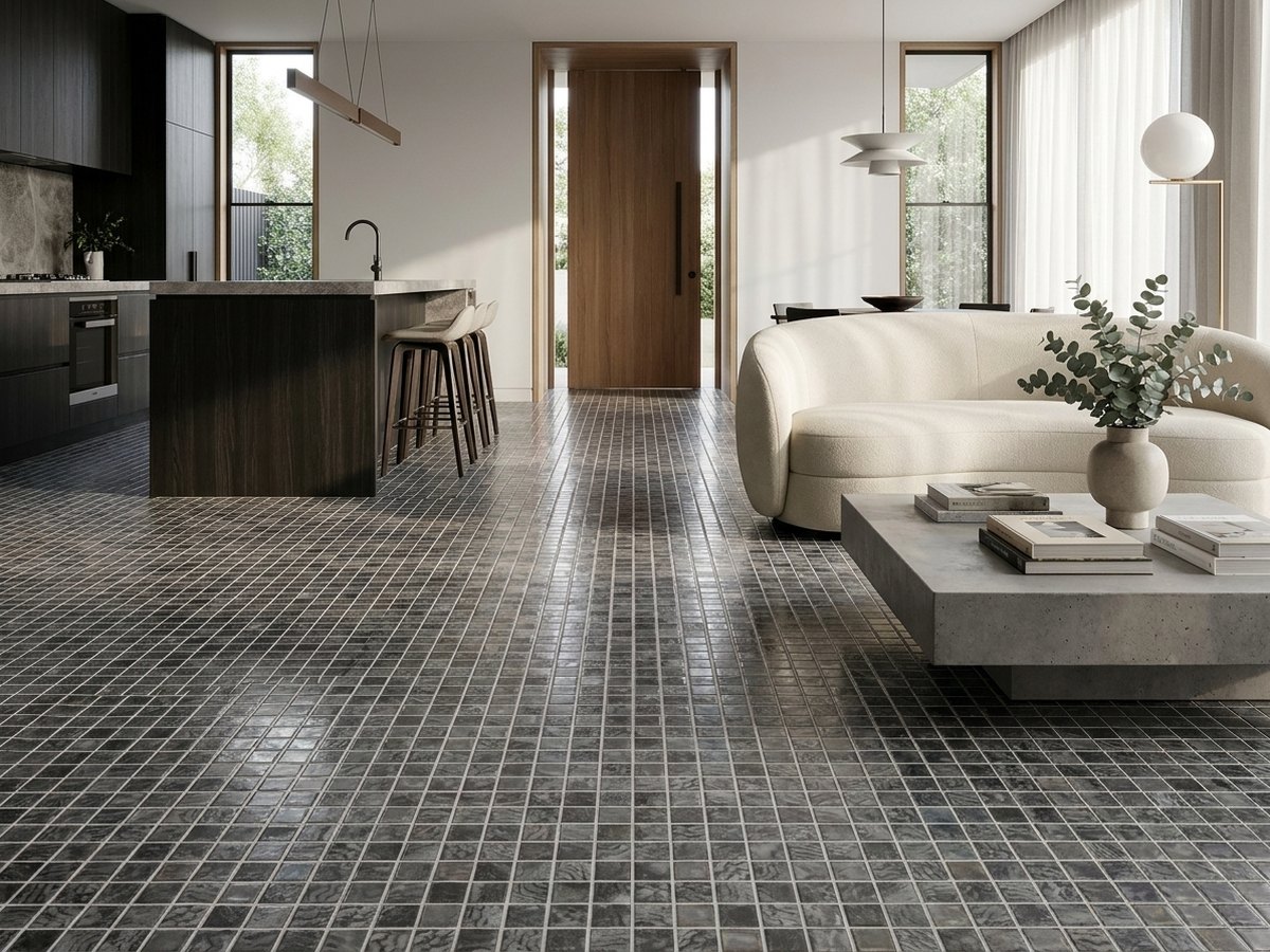 Vanguard Arrecife Iridis Ash in a room
